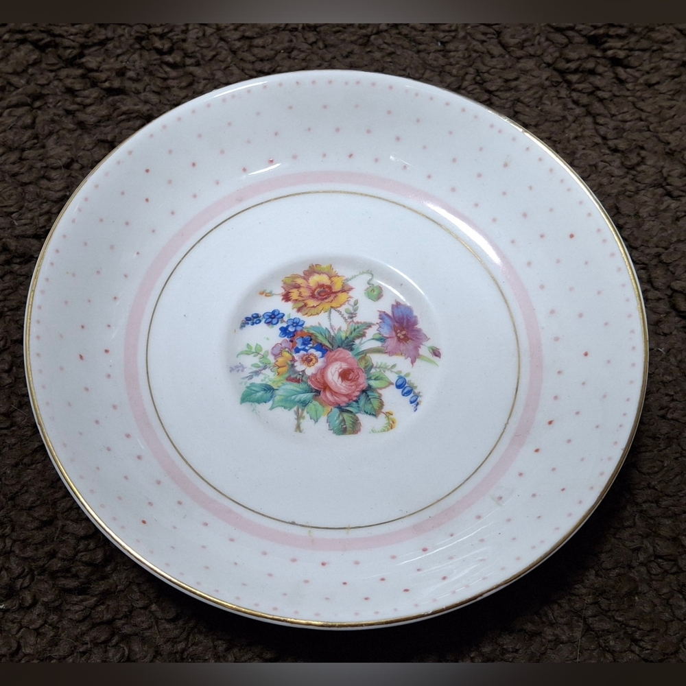vintage Colelough bone china saucer made in Longton England